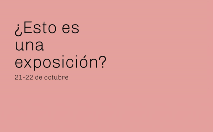 ¿Esto es una exposición?