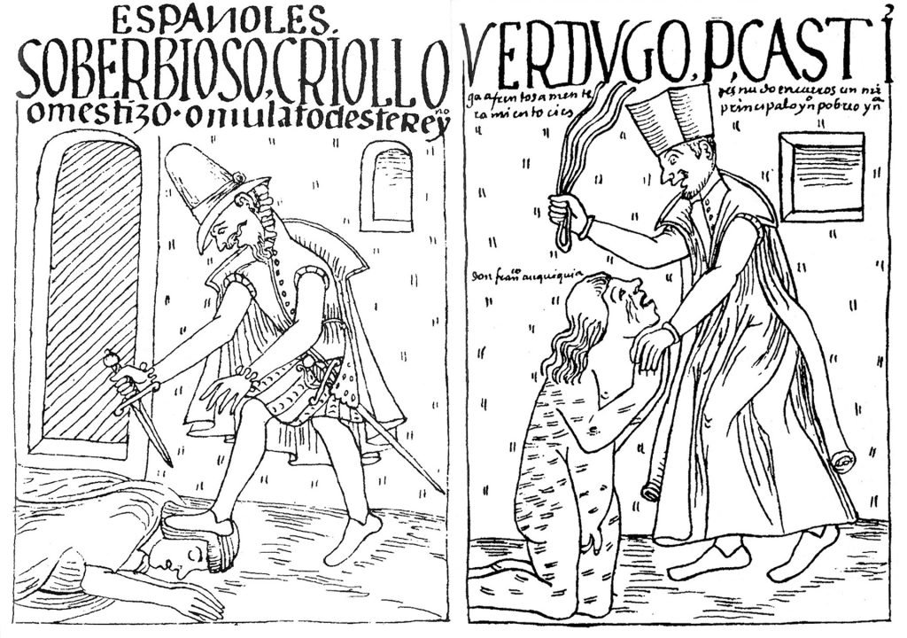 Fuente: Guaman Poma, Nueva corónica y buen gobierno (1615)